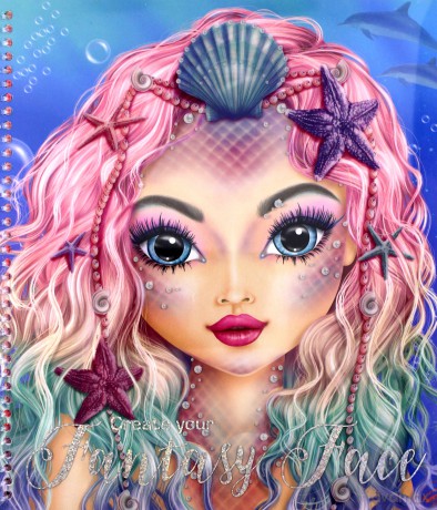 Zestaw kreatywny z naklejkami fantasy face