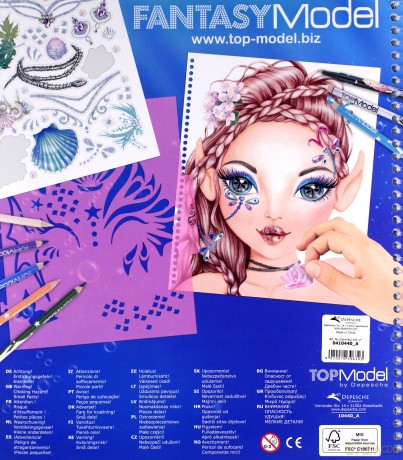 Zestaw kreatywny z naklejkami fantasy face