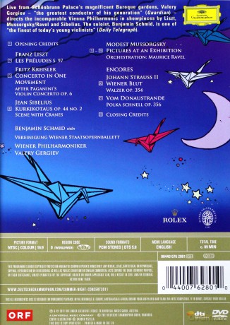 Wiener Philharmoniker: Sommernachtskonzert Schonbrunn 2011 [DVD]