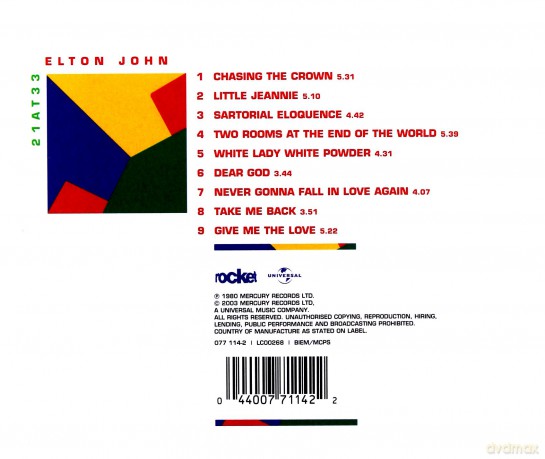 Elton John: 21 at 33 [CD]