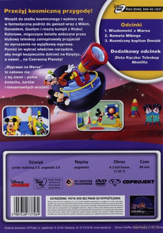 Klub Przyjaciół Myszki Miki: Wyprawa na Marsa [DVD]