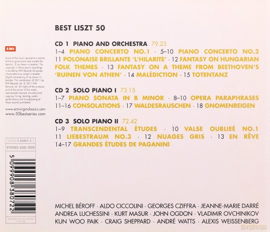 50 Best Liszt [3CD]