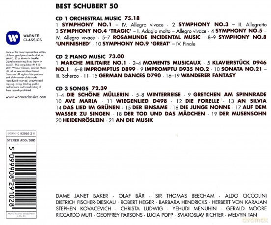 Schubert: 50 Best Schubert [3CD]