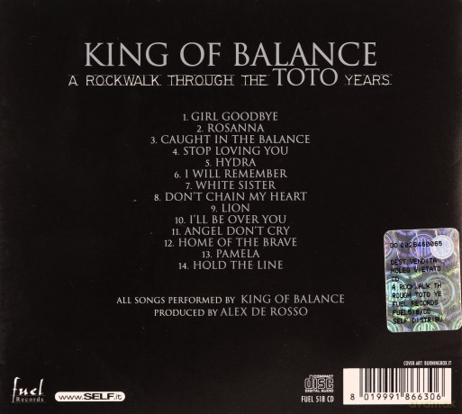 King of Balance: A Rockwalk Through The Toto Ye [CD]
