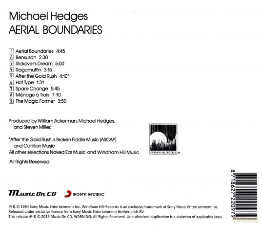 Michael Hedges: Aerial Boundaries [CD]