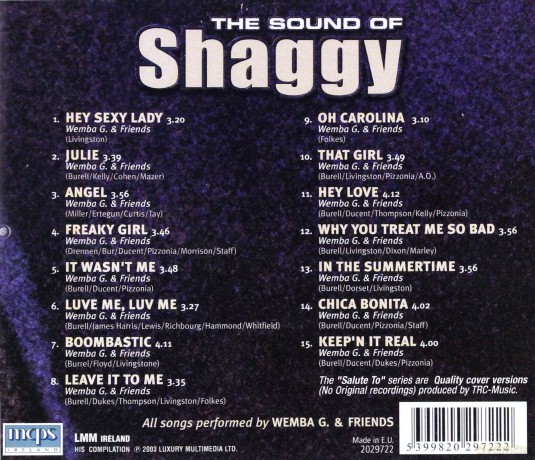 Shaggy Cover [CD]