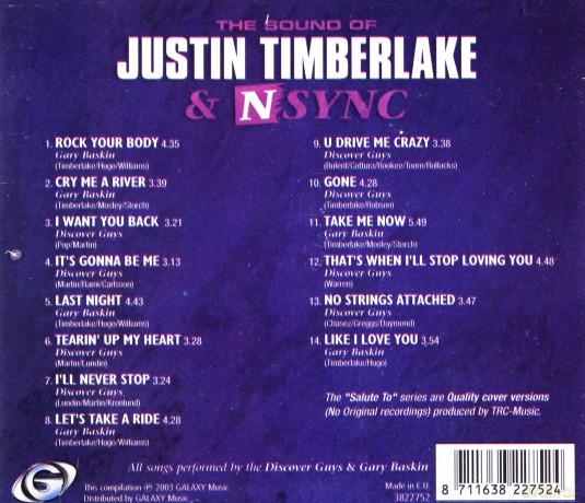 Justin Timberlake Cover [CD]