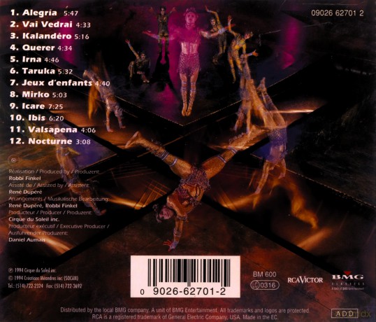 Cirque Du Soleil: Alegria [CD]