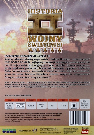Historia II Wojny Światowej 36: Ostateczne rozwiązanie cz. 3 [DVD]