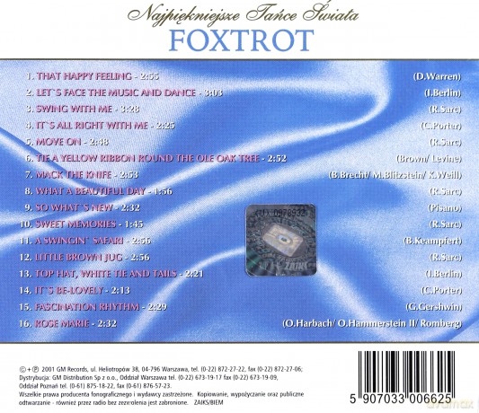 Tańce - Foxtrot  [CD]