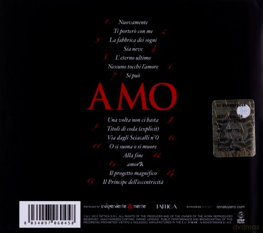 Renato Zero: Amo-Capitolo II [CD]