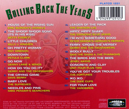 Rolling Back Years 64-65 [CD]