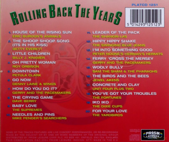Rolling Back Years 64-65 [CD]