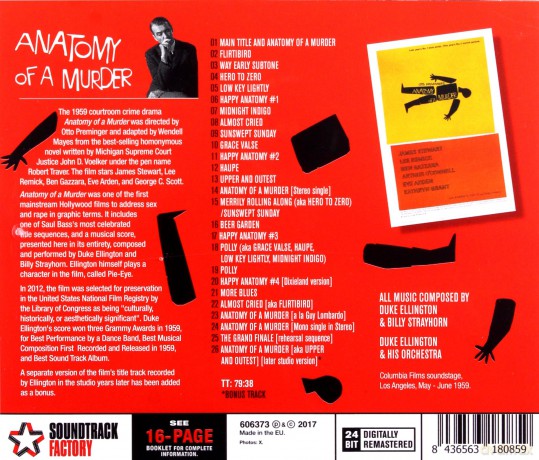 Duke Ellington: Anatomy Of A Murder [CD]