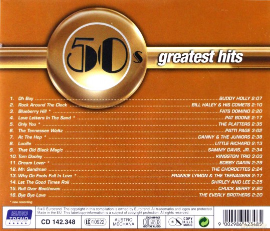 50's Gratest Hits [CD]