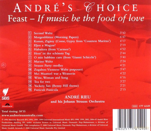 Andre Rieu: Andres Choice: Feast [CD]