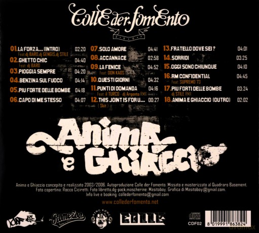 Colle Der Fomento: Anima E Ghiaccio [CD]