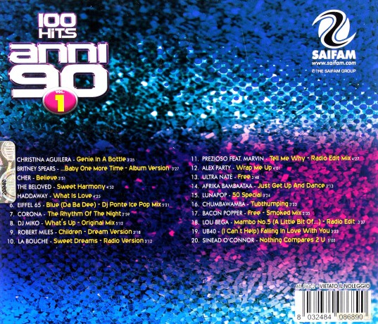 Anni 90 100 Hits vol.1 [CD]