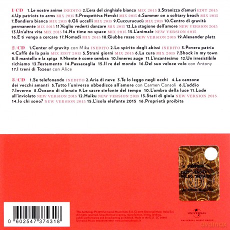 Franco Battiato: Anthology: Le Nostre Anime [3CD]
