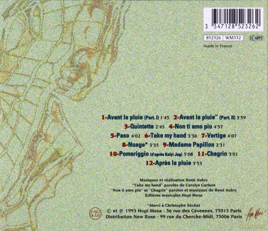 Rene Aubry: Apres La Pluie [CD]