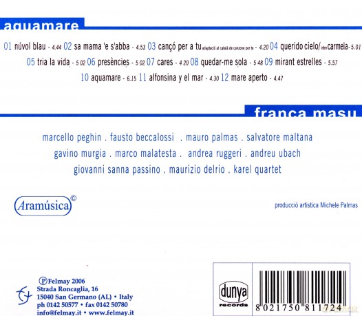 Franca Masu: Aquamare [CD]