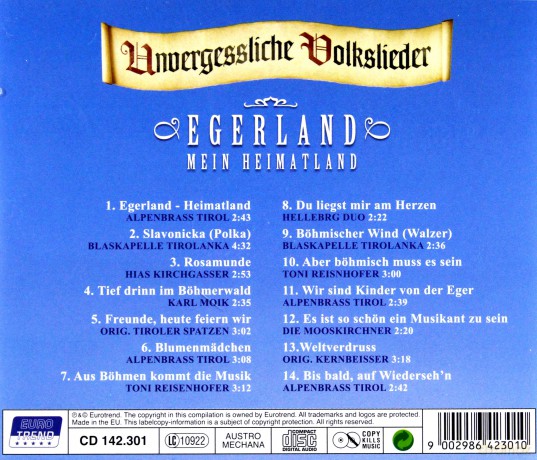 Egerland Mein Heimatland [CD]