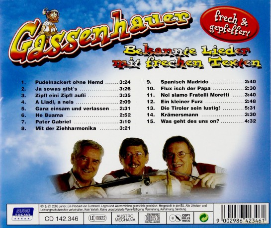 Gassenhauer Frech Und Gepfffert [CD]