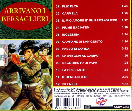 Arrivano I Bersaglieri [CD]