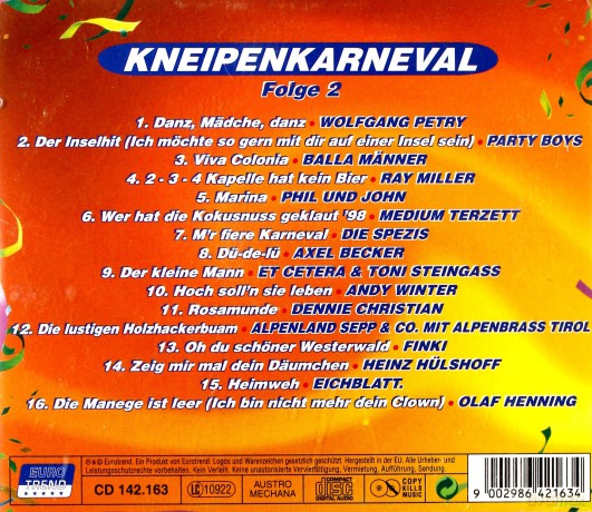 Kneipenkarneval Folge 2 [CD]