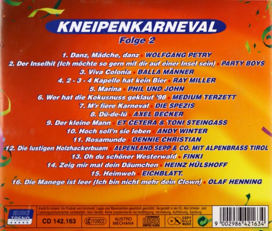 Kneipenkarneval Folge 2 [CD]