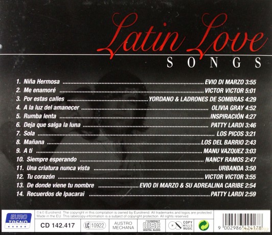 Latin Love Songs [CD]