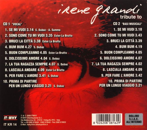 Artisti Vari-Tribute To Irene Grandi [2CD]