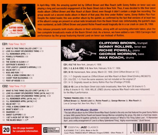 Clifford Brown: At Basin Street -Remast- [2CD]