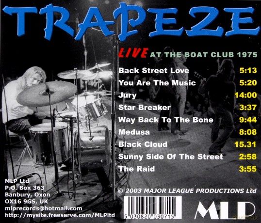 Trapeze: At The Boat Club 1975 [CD]