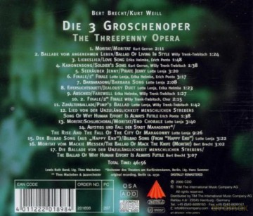 Weill Die 3 Groschenoper [CD]
