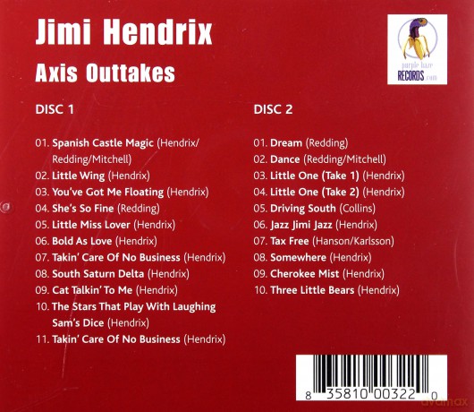 Jimi Hendrix: Axis Outtakes [2CD]