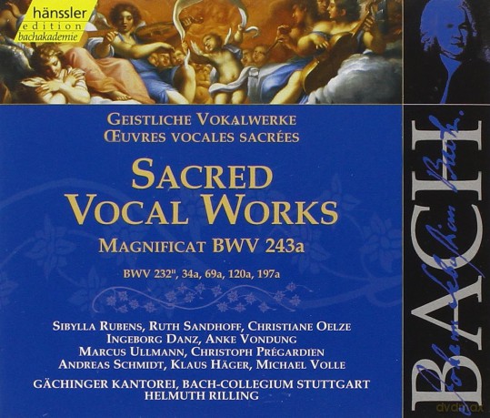 Johann Sebastian Bach: Bach: Sacred Vocal Works - Magnificat in E Flat Bwv 243a, Etc /rilling [2CD]