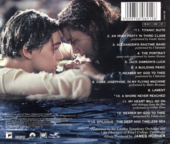 James Horner: Back to Titanic [CD]