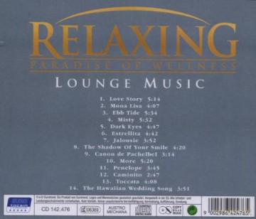 Relaxing Paradise Of Welness Lounge Music [CD]