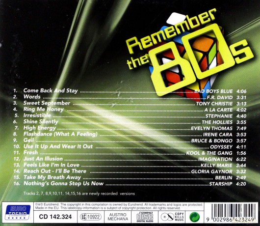 Remember The 80's [CD]