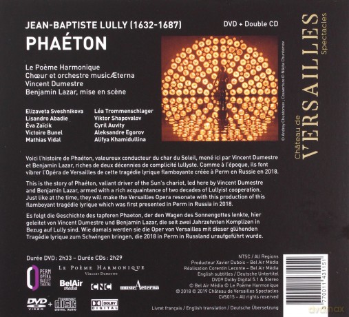 J.B. Lully: Baptiste Lully-Le Poeme Harmonique [CD]
