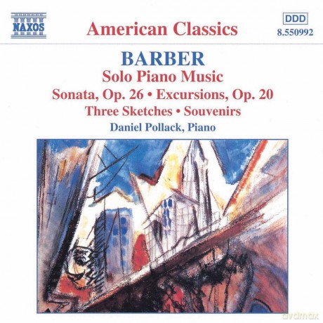 Daniel Pollack: Barber: Solo Piano Music [CD]