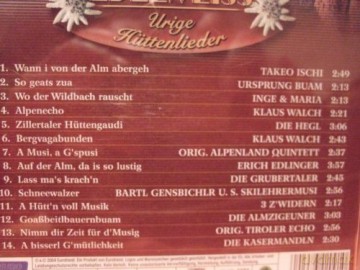 Urige Huettenlieder [CD]