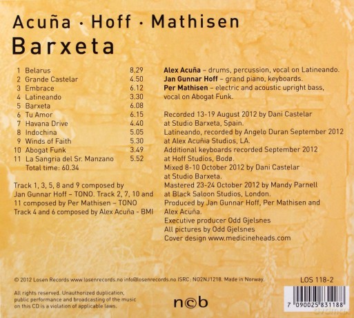 Alex Acuna: Barxeta [CD]