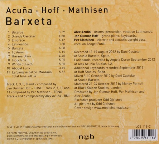 Alex Acuna: Barxeta [CD]