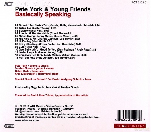 Pete York: Basiecally Speaking [CD]
