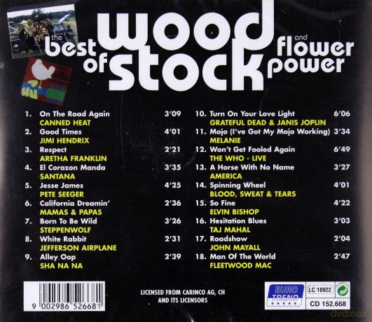 Woodstock & Flower Power [CD]
