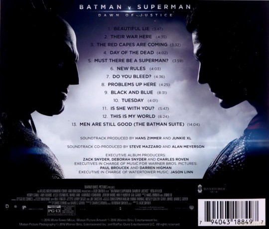 Hans Zimmer: Batman V Superman: Dawn Of Justice [CD]