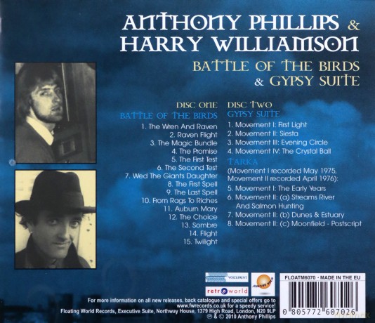 Anthony Phillips: Battle Of Birds/Gypsy Sui [CD]