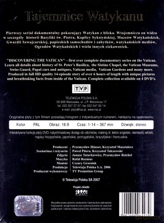 Tajemnice Watykanu BOX [4DVD]